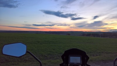 Schöner Sonnenuntergang in Thüringen